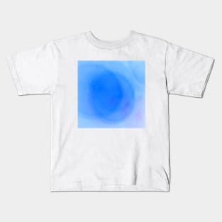 Accidental Abstraction, Lens Flare, Tie Dye Effect, Blue and Violet Kids T-Shirt